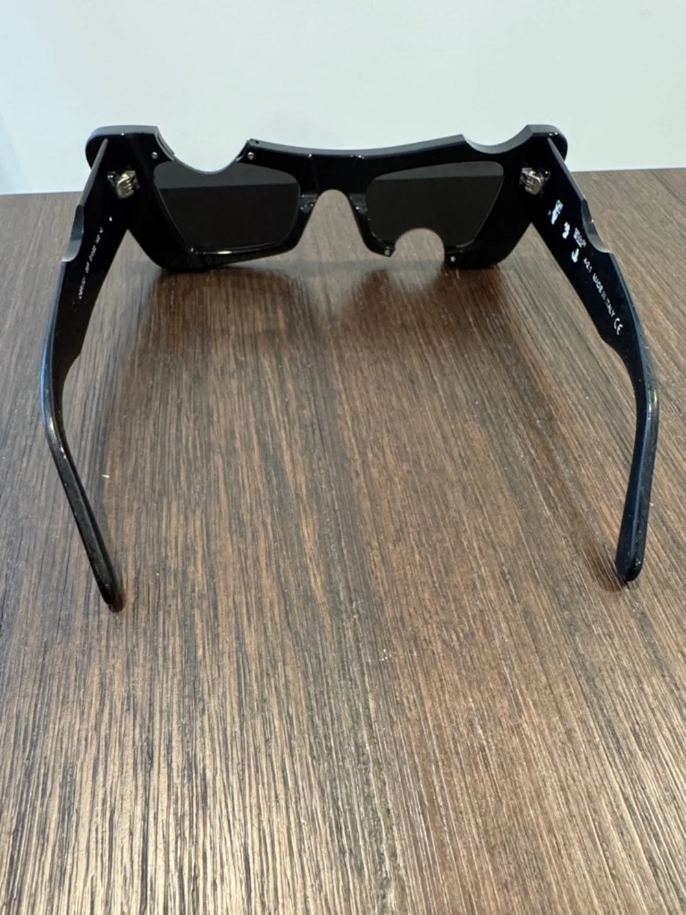 Off-White Black Cady Cutout Sunglasses